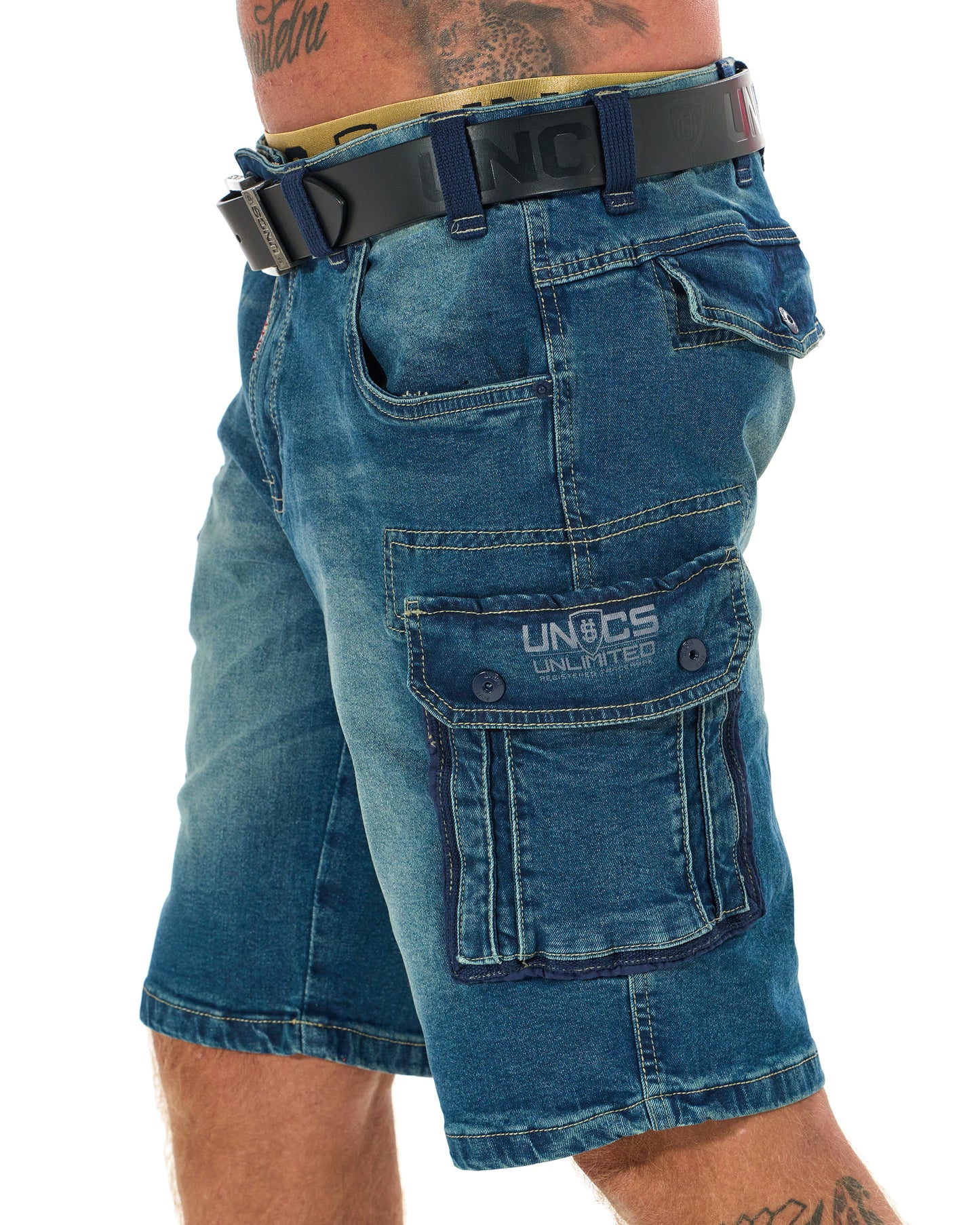 KENNETH Men's Shorts DENIM BLUE