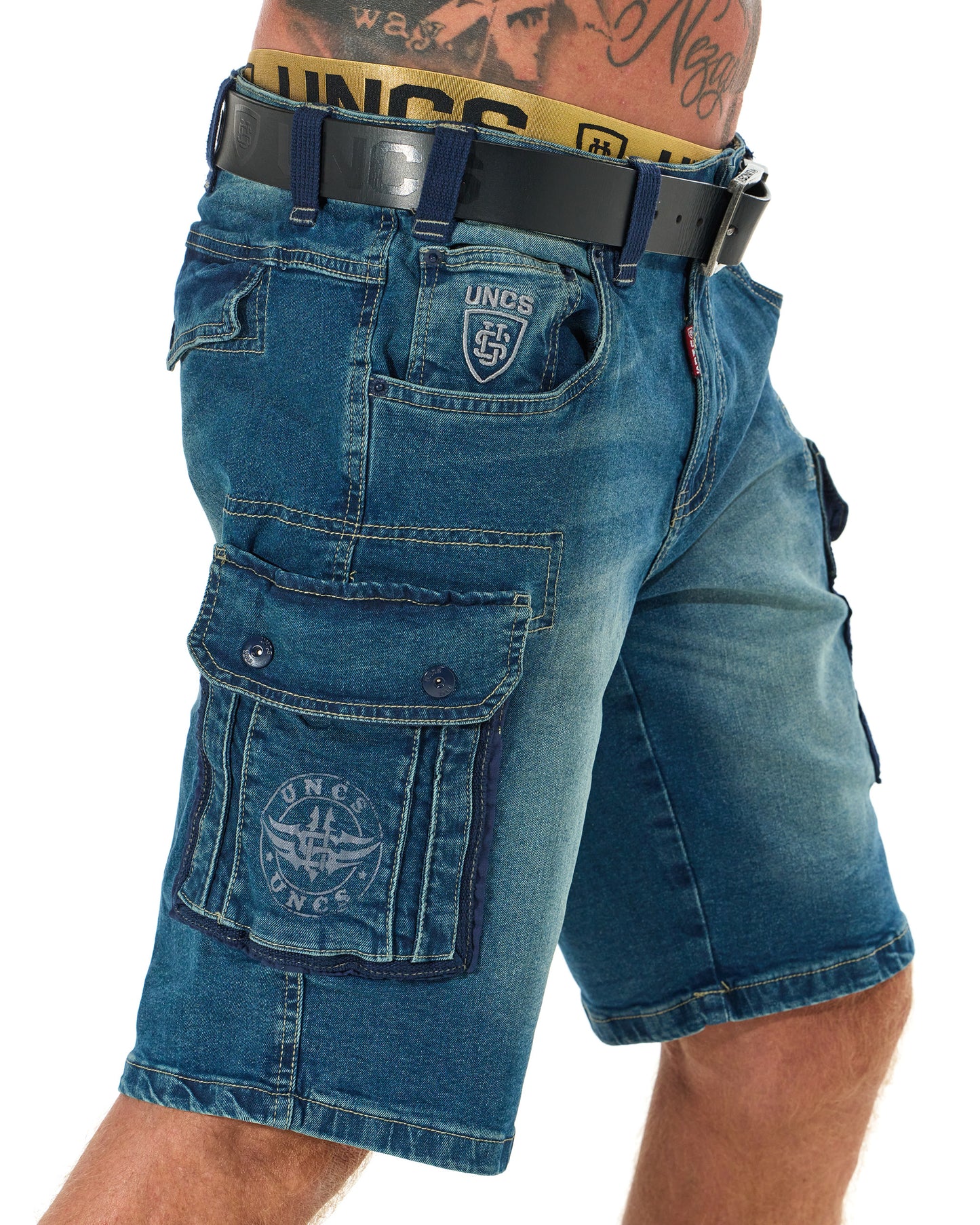 KENNETH Men's Shorts DENIM BLUE
