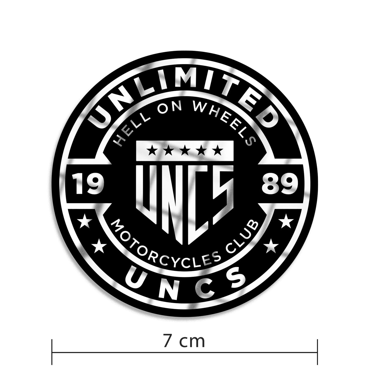 Sticker HELL ON WHEELS GOLD SILVER