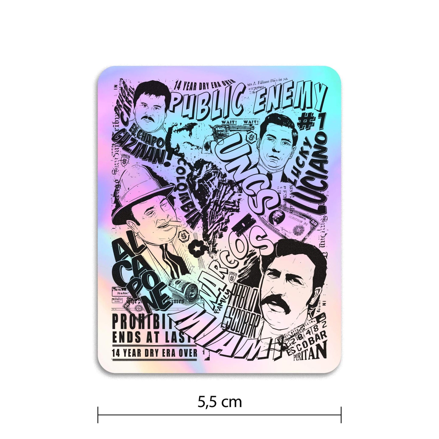 COMICS Sticker HOLOGRAPHIC