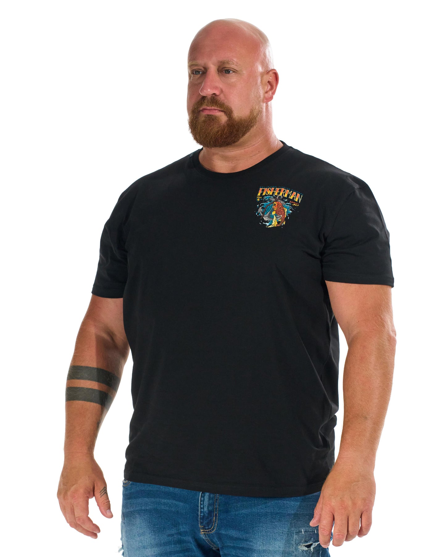 FISHERMAN IV Men's T-Shirt BLACK