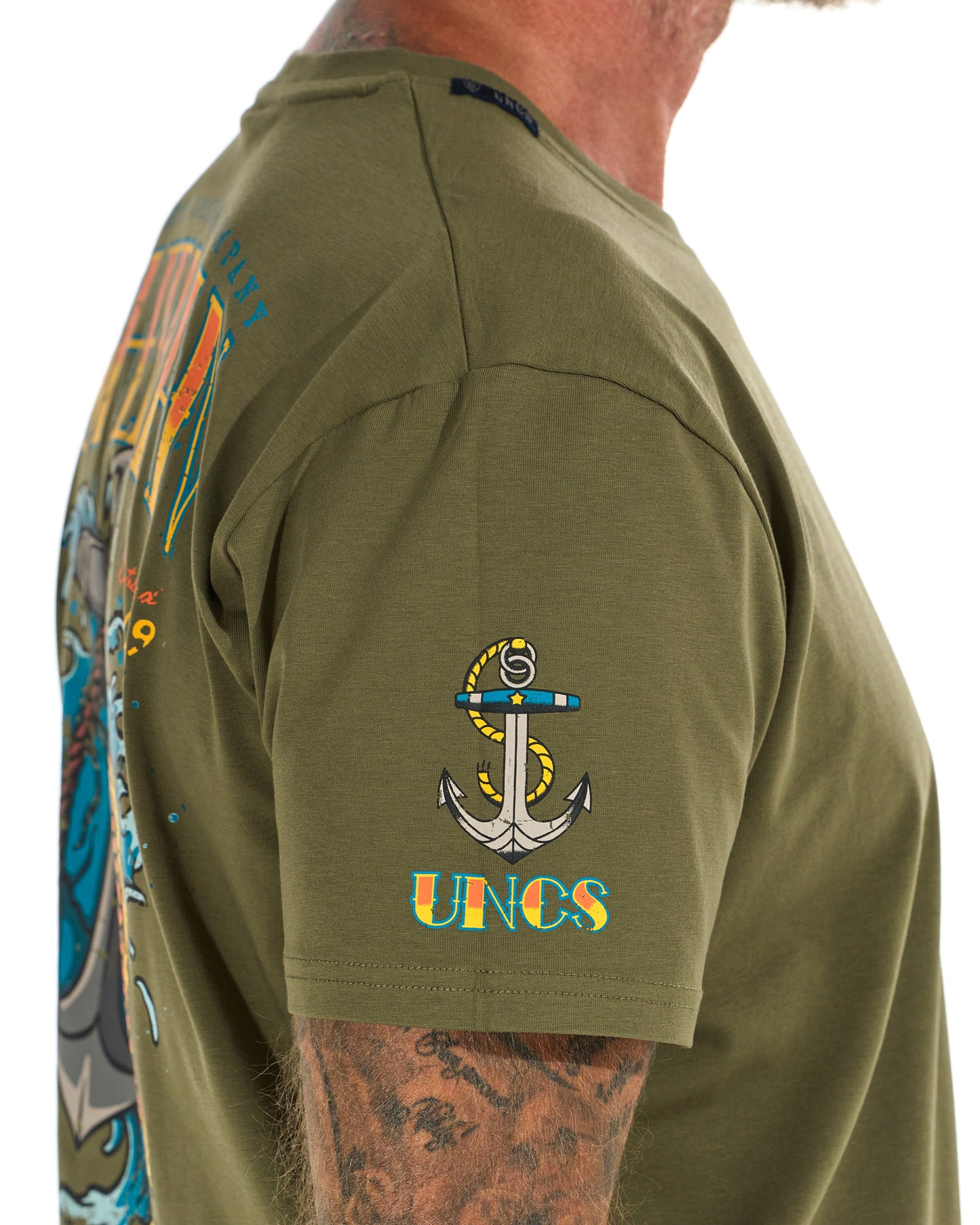 FISHERMAN IV Men's T-Shirt KHAKI