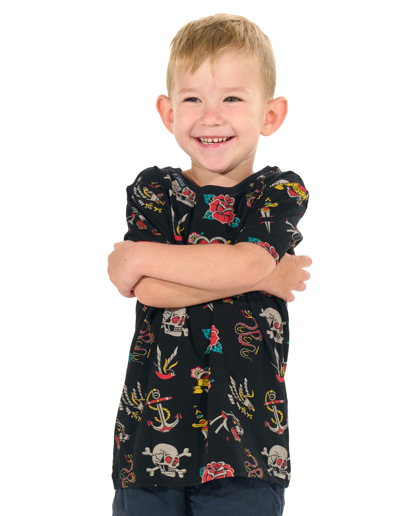 TATTOO Children's T-Shirt BLACK