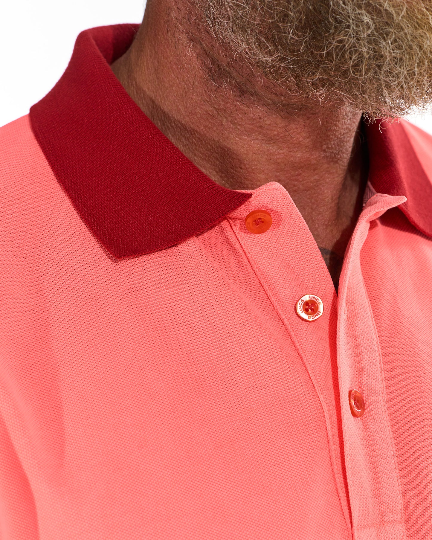 BRENDON II Men's Polo NEON RED