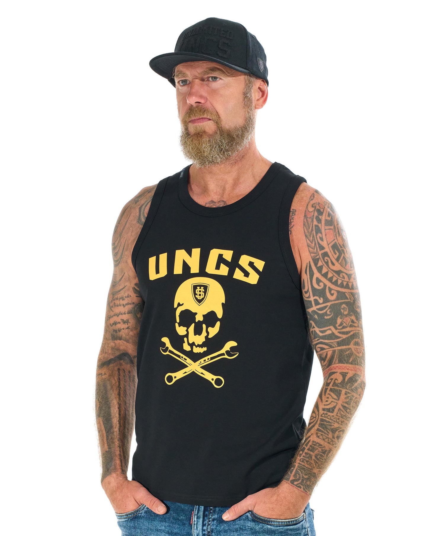 top WRENCH Men's BLACK/YELLOW