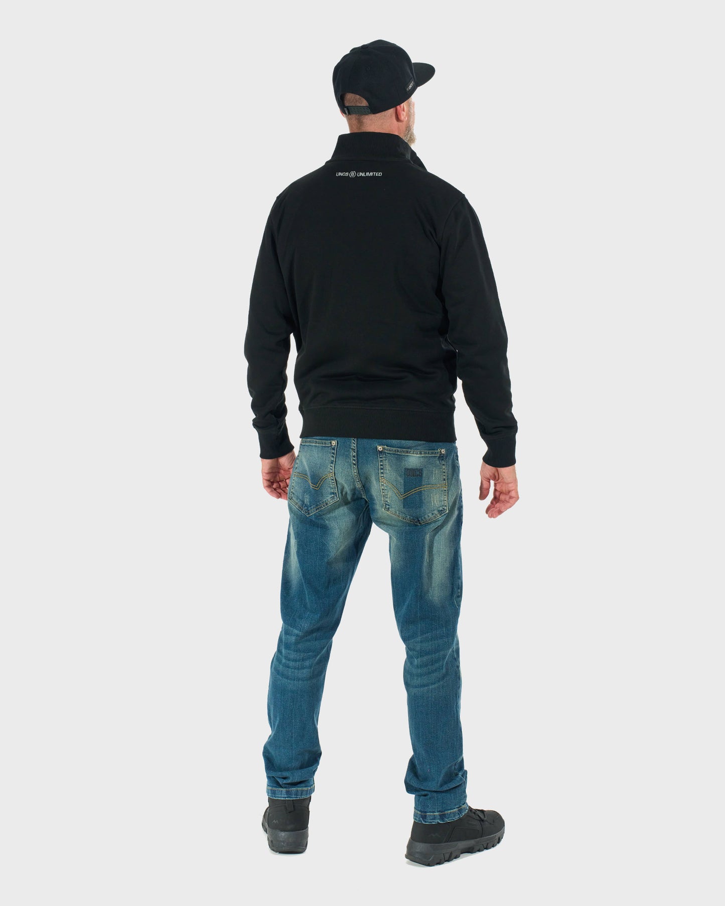 HEXAGON Men's Sweatshirt BLACK