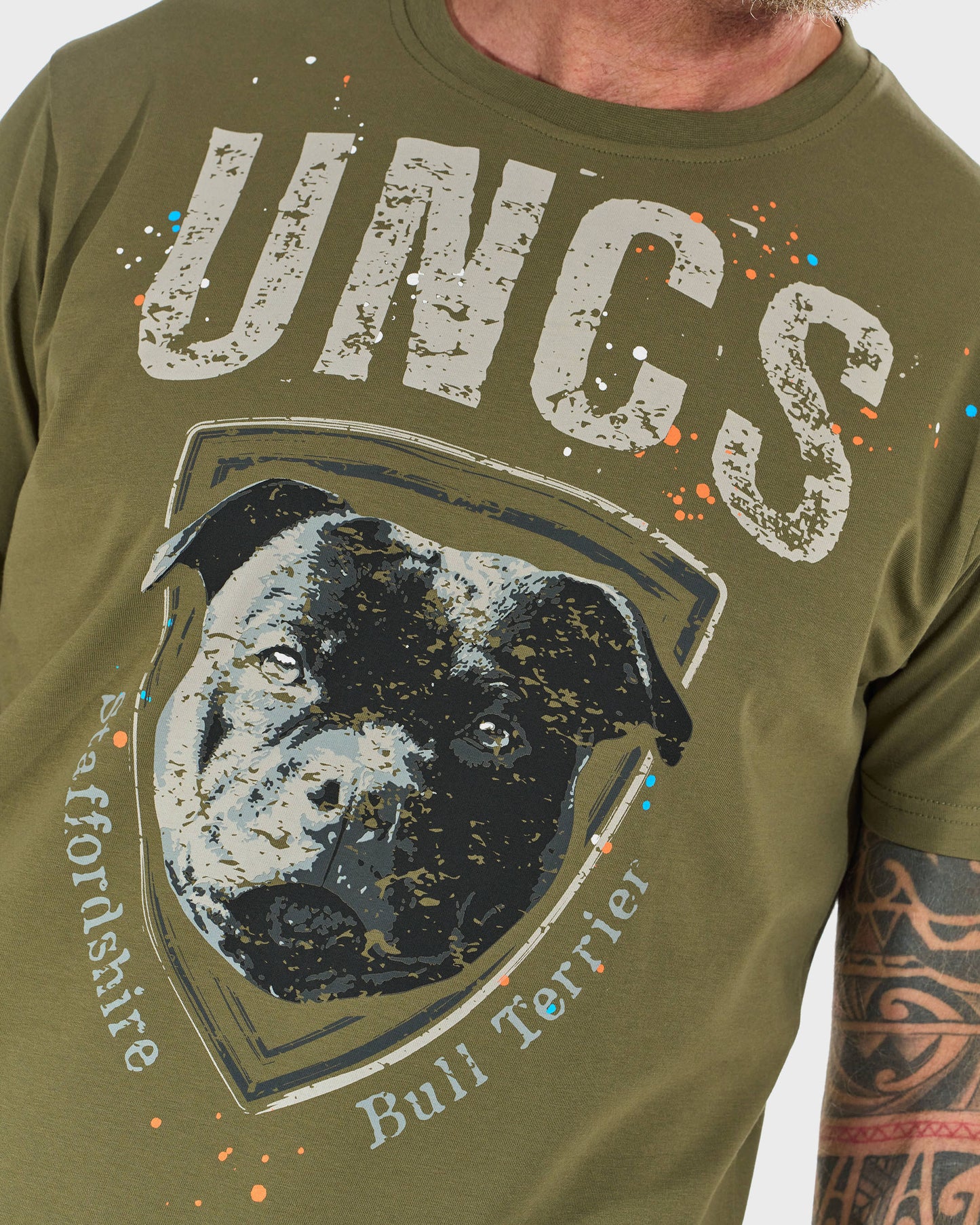STAFFORDSHIRE BULL Unisex T-Shirt KHAKI