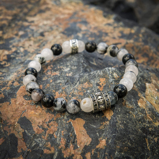 Bracelet Rutilated quartz 8mm