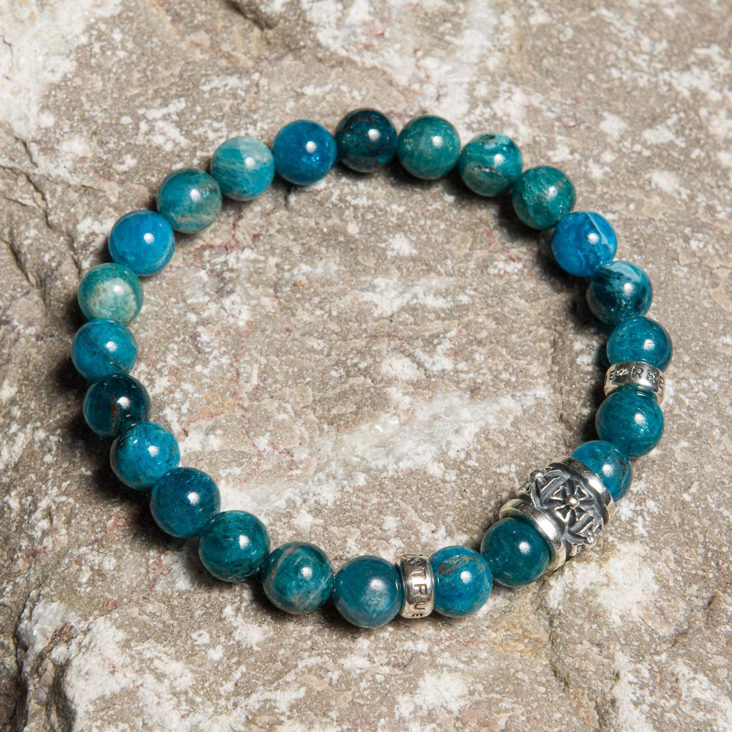 Bracelet Apatite shiny 8 mm