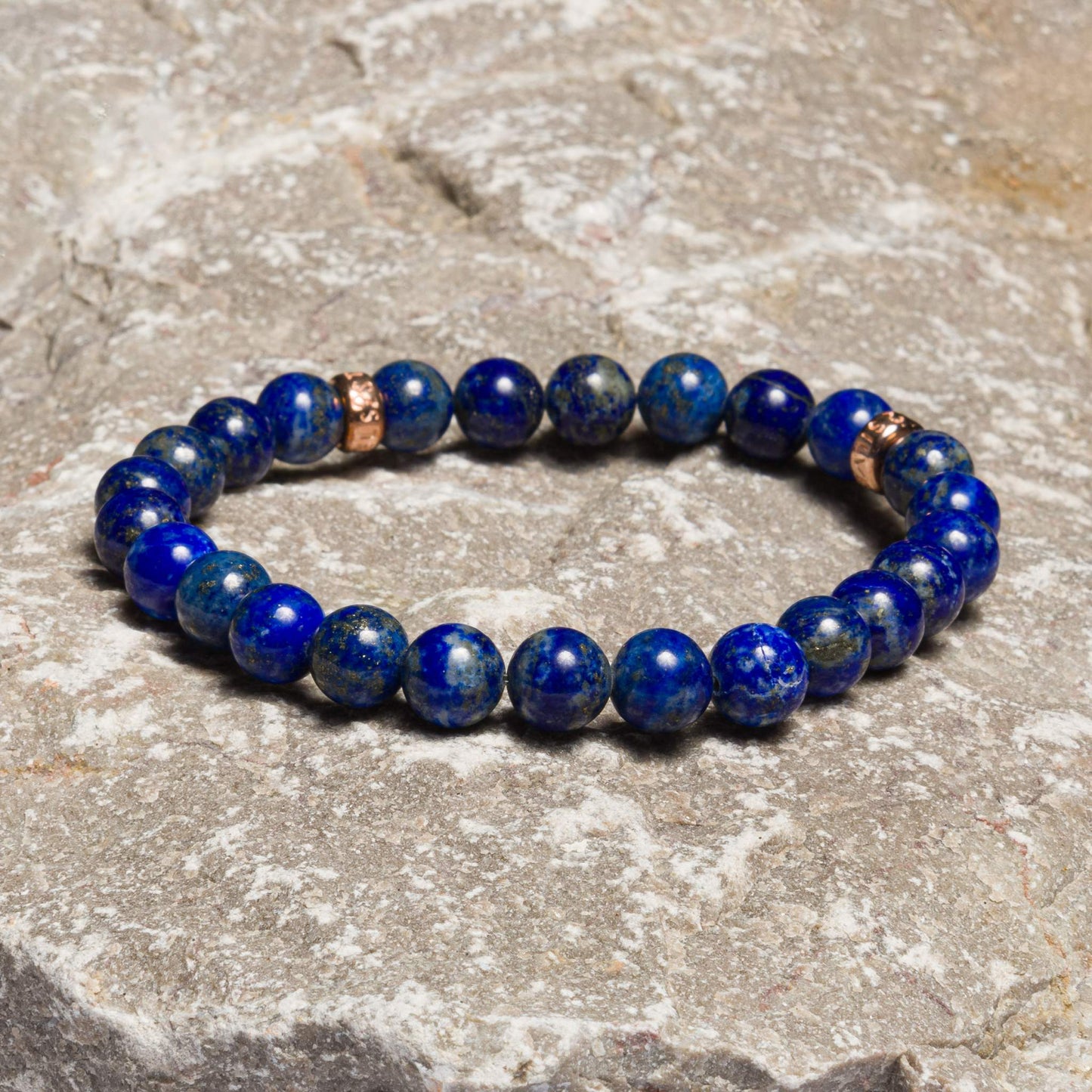 Bracelet Lapis Lazuli shiny 8 mm