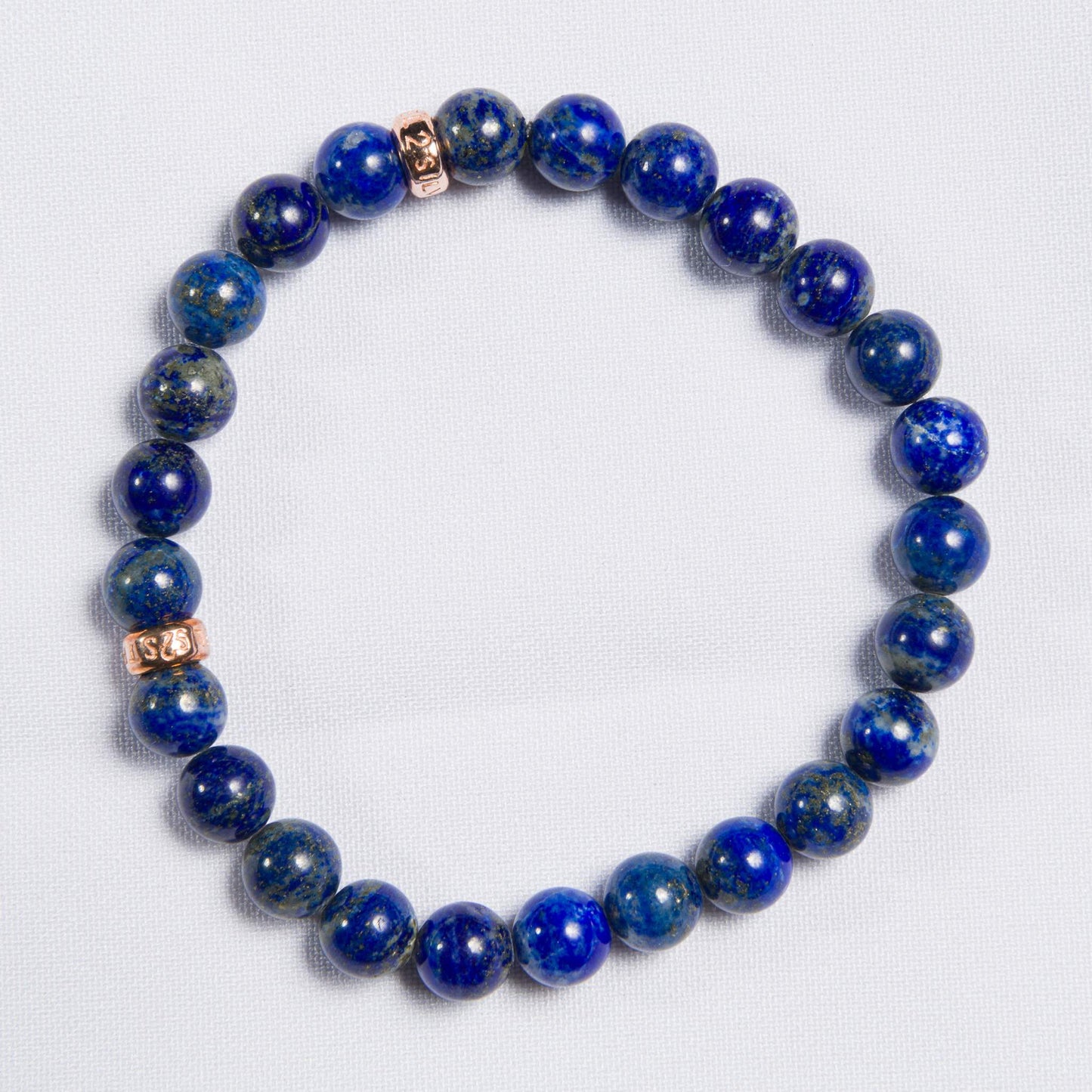 Bracelet Lapis Lazuli shiny 8 mm