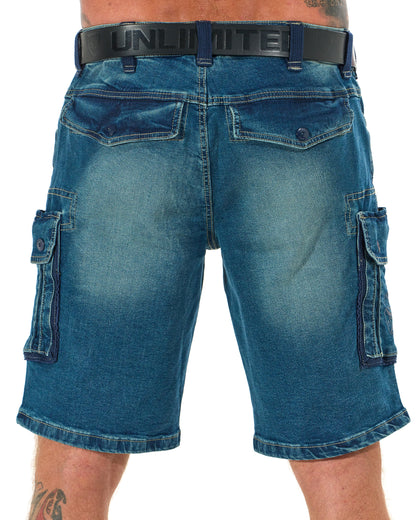 KENNETH Men's Shorts DENIM BLUE