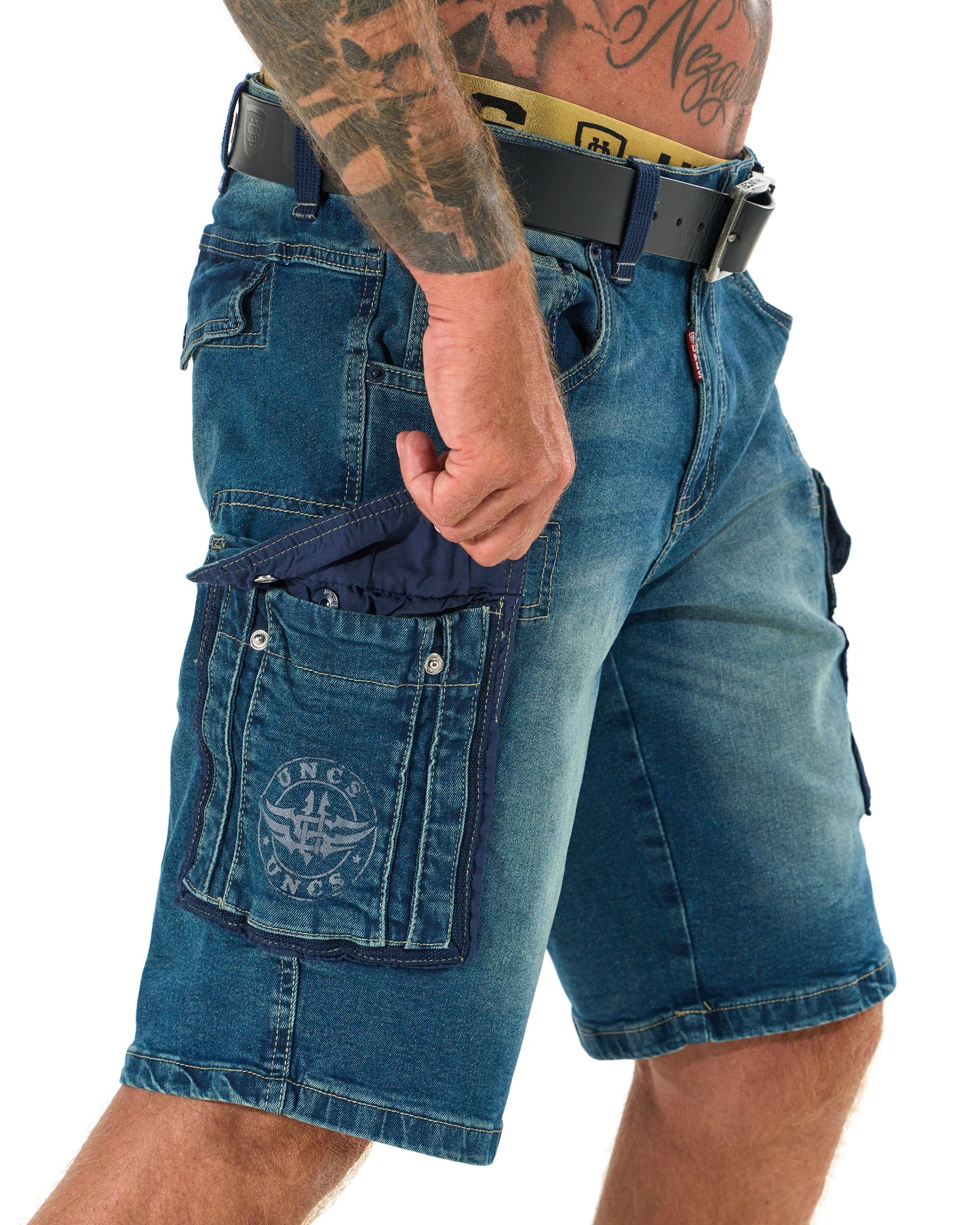 KENNETH Men's Shorts DENIM BLUE