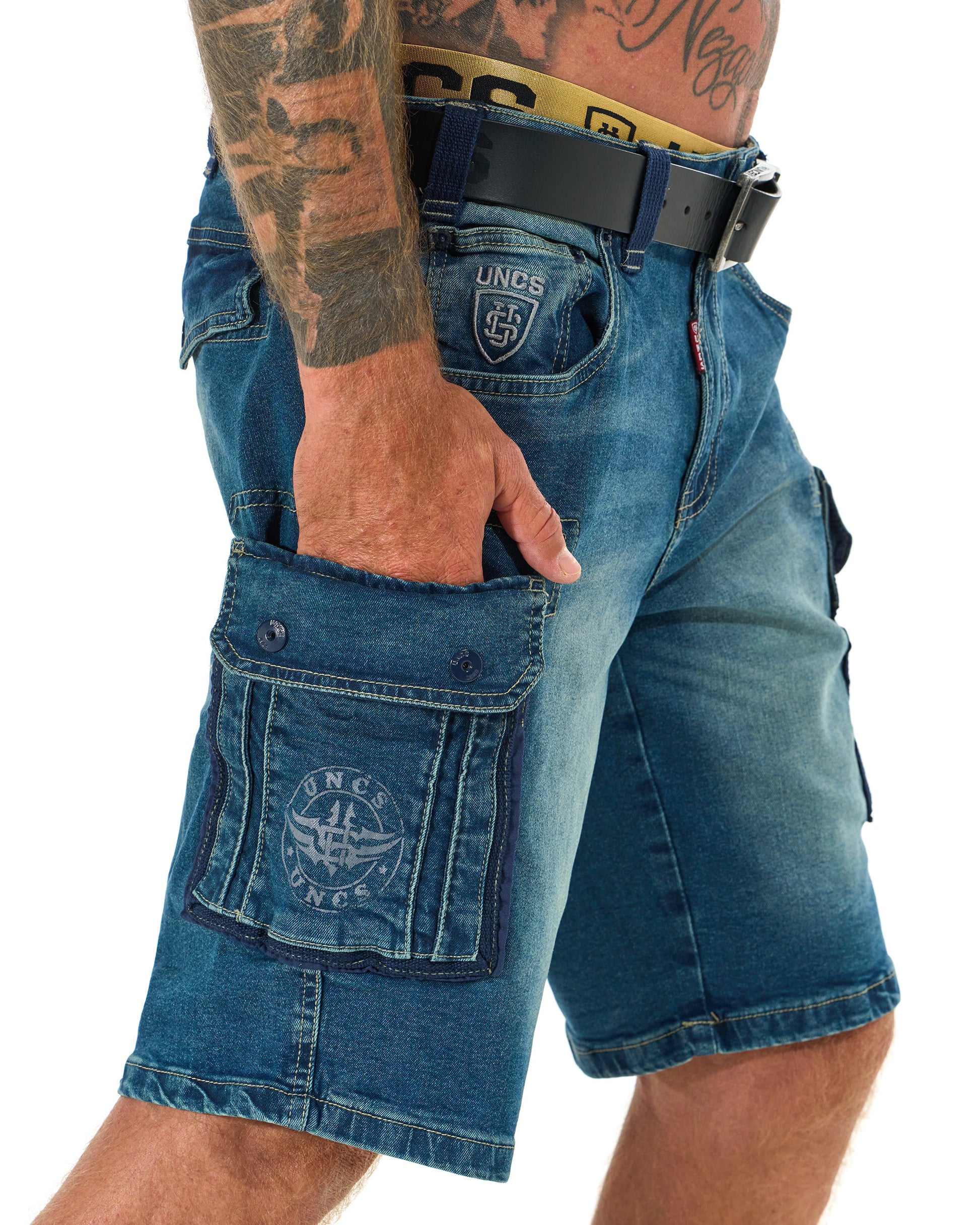 KENNETH Men's Shorts DENIM BLUE