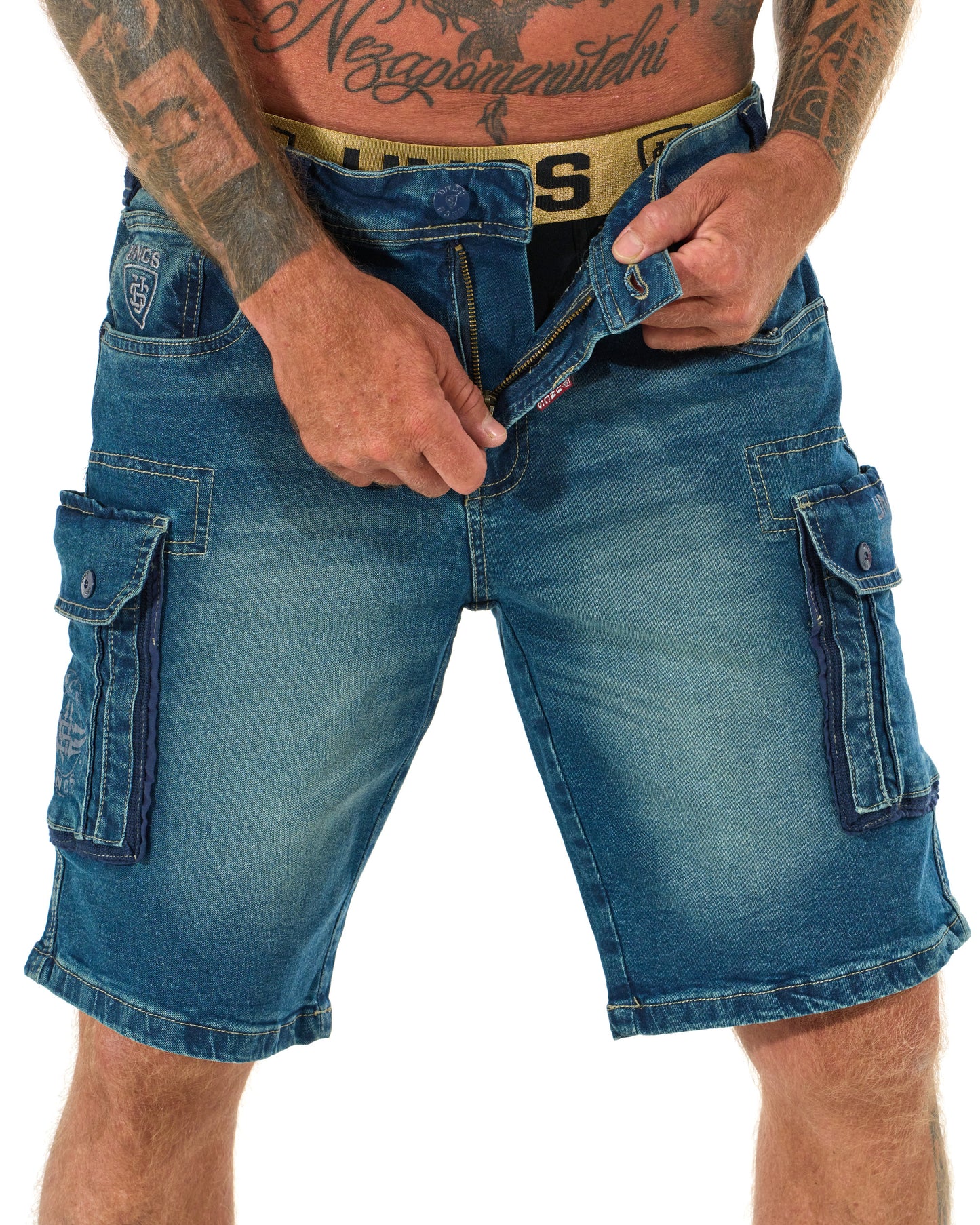 KENNETH Men's Shorts DENIM BLUE