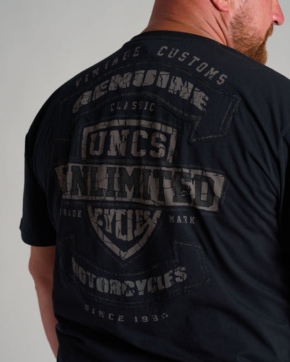 VINTAGE VIII Men's T-Shirt BLACK