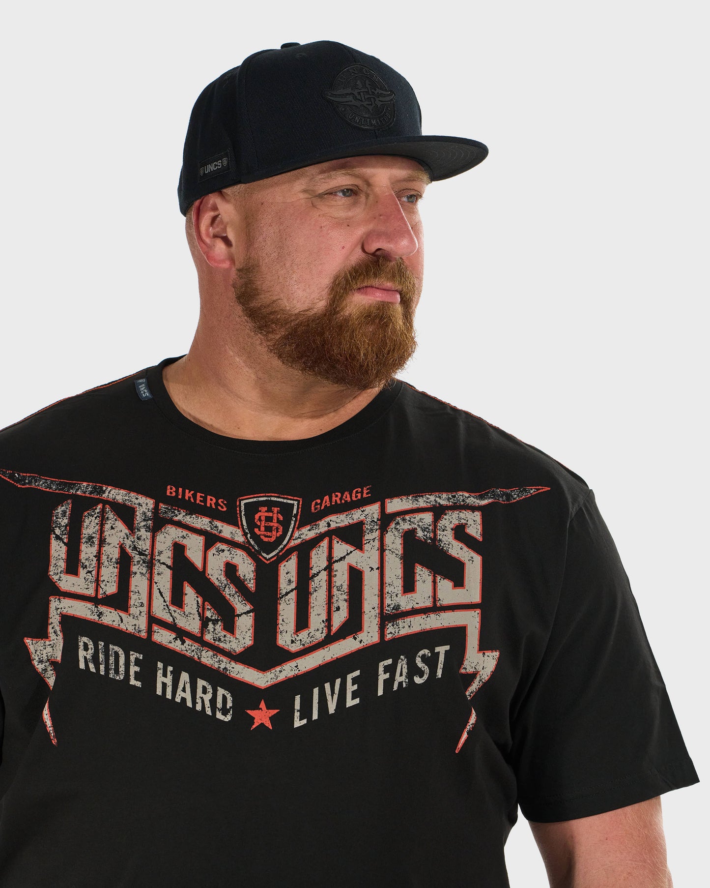 STORM Men's T-Shirt BLACK/ORANGE