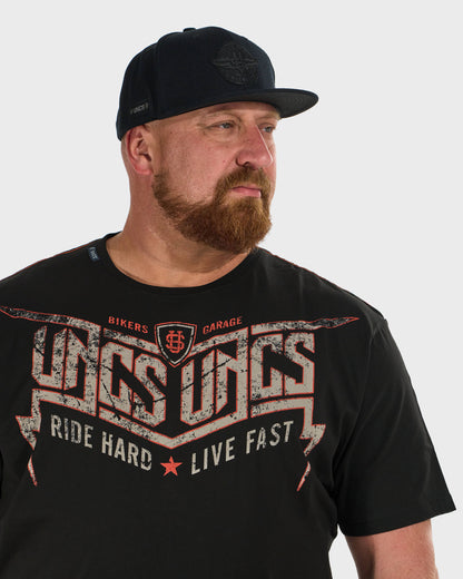 STORM Men's T-Shirt BLACK/ORANGE