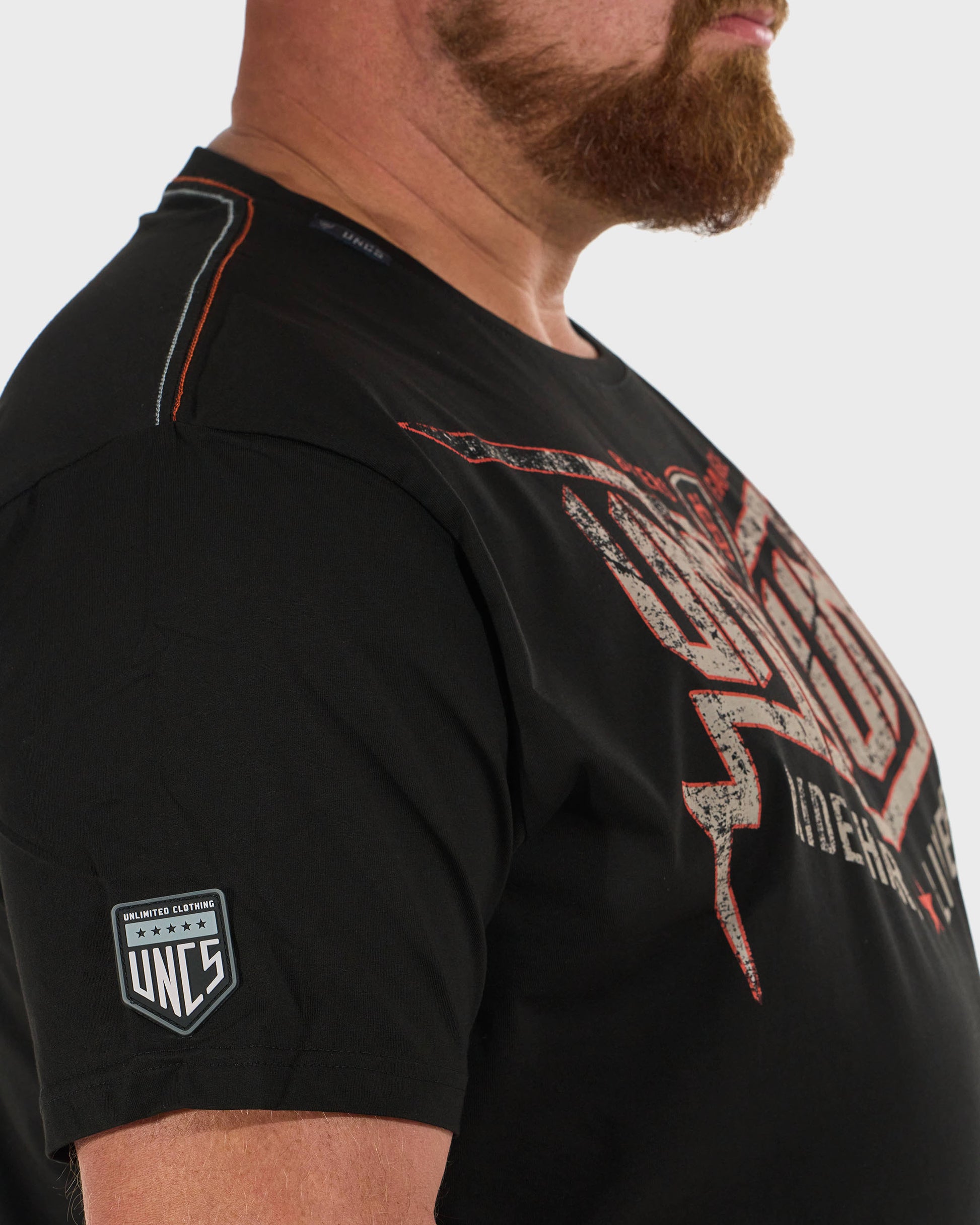 STORM Men's T-Shirt BLACK/ORANGE