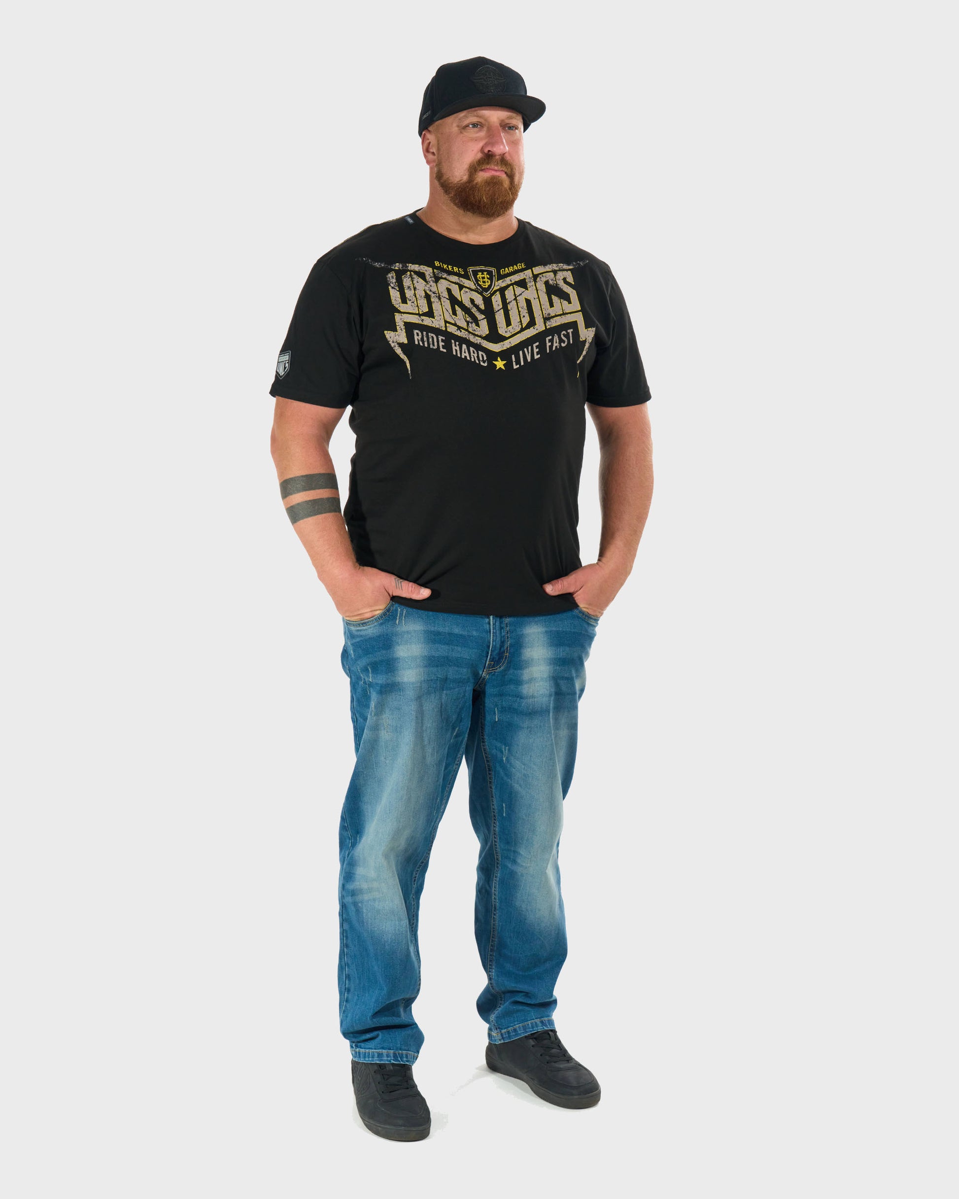 STORM Men's T-Shirt BLACK/YELLOW