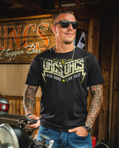 STORM Men's T-Shirt BLACK/YELLOW