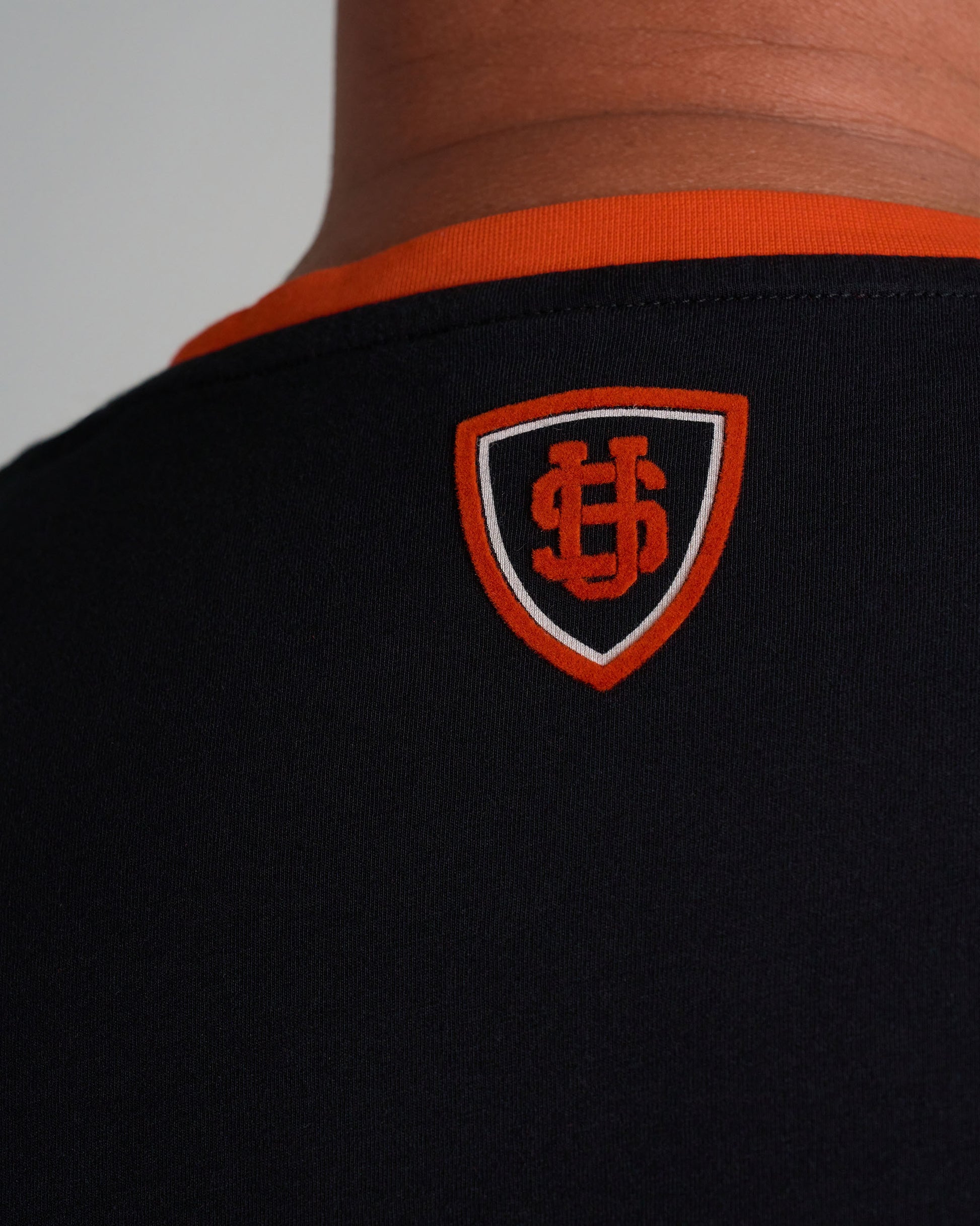 MALLORY IV Men's T-Shirt BLACK/ORANGE