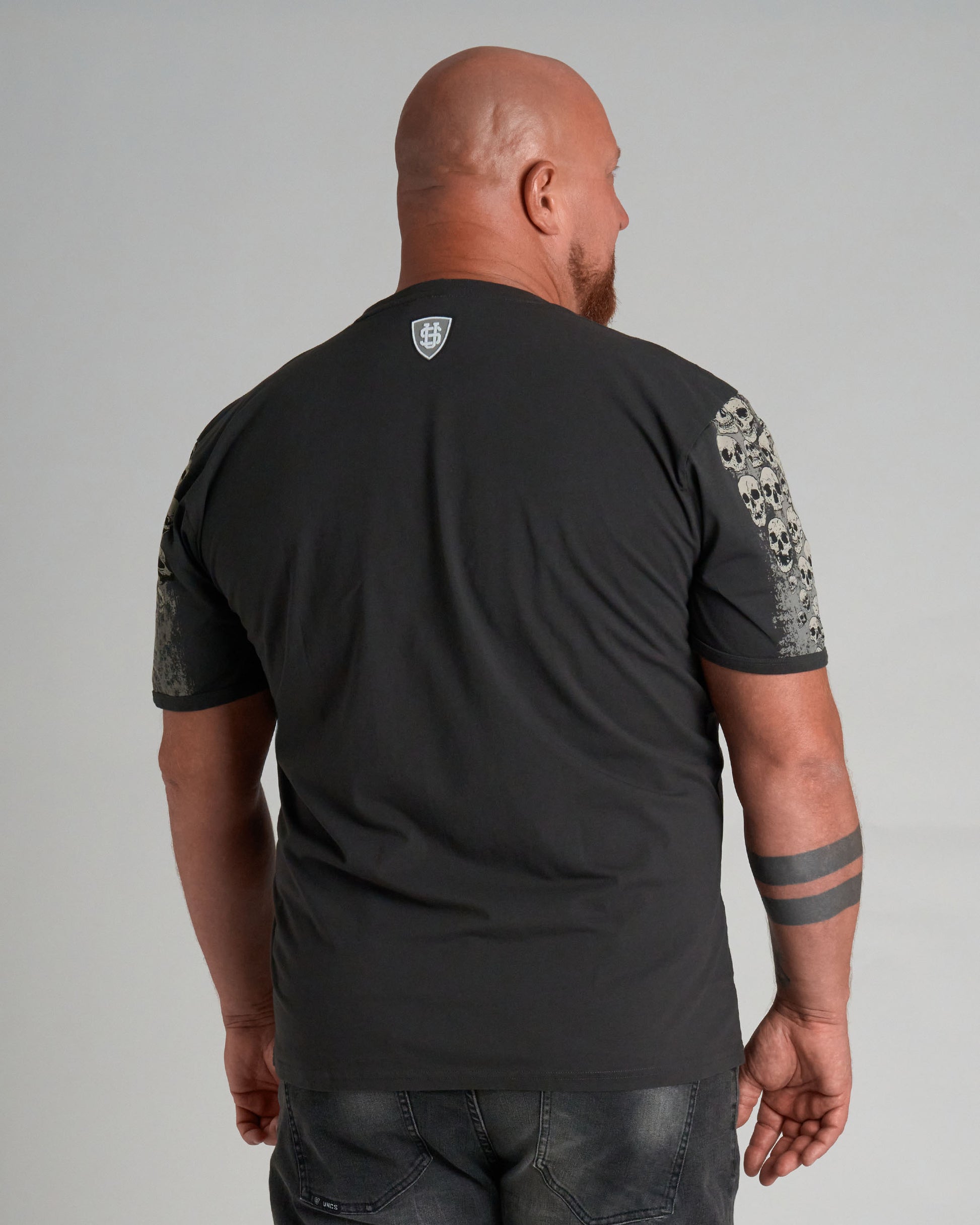 MALLORY IV Men's T-Shirt BLACK/WHITE