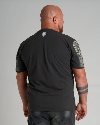 MALLORY IV Men's T-Shirt BLACK/WHITE
