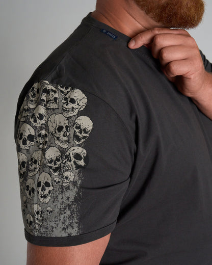 MALLORY IV Men's T-Shirt BLACK/WHITE