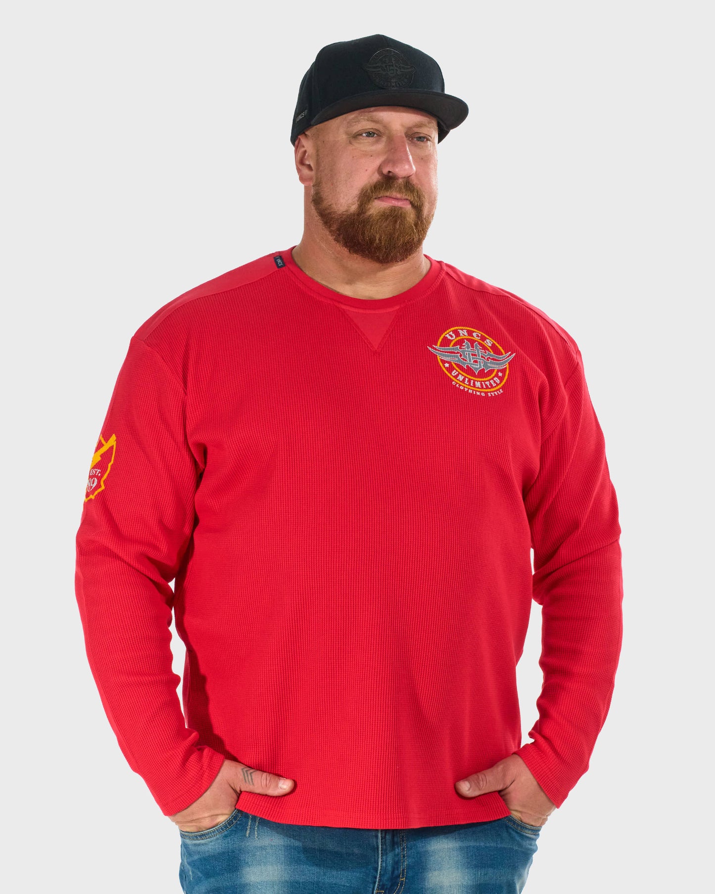 BROOKS III LS Men's T-Shirt RED