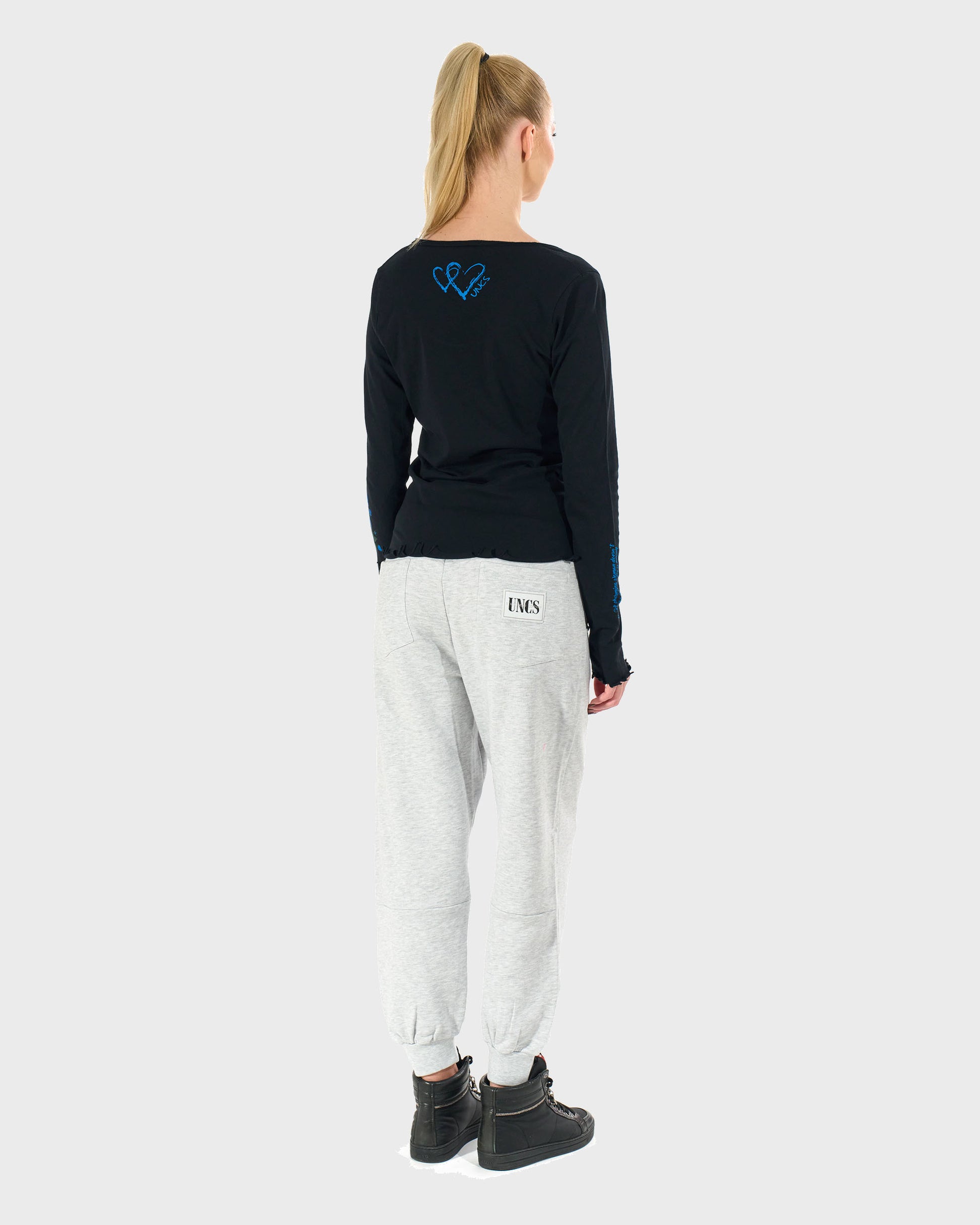 CLAUDIE LS BLACK Women's T-shirt BLACK