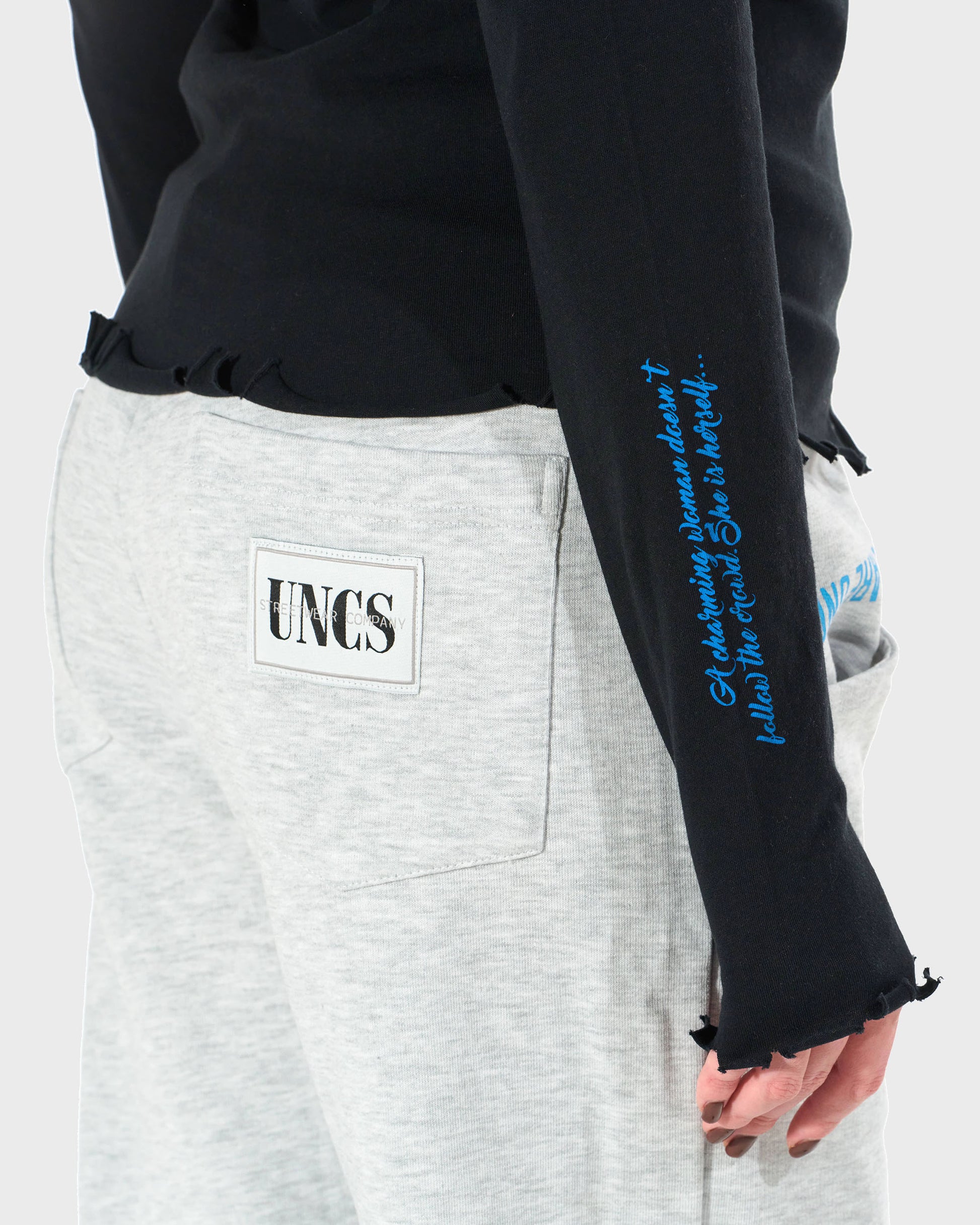 CLAUDIE LS BLACK Women's T-shirt BLACK