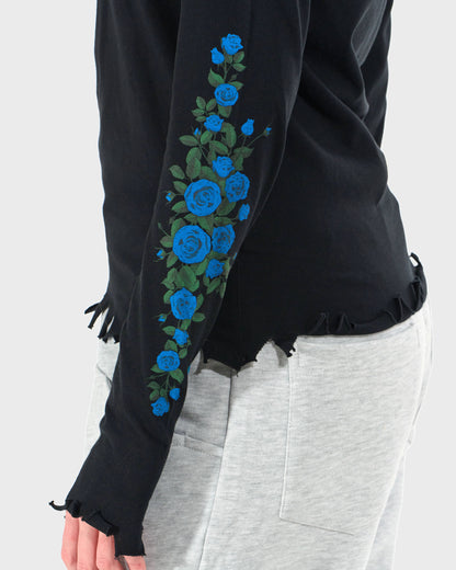 CLAUDIE LS BLACK Women's T-shirt BLACK