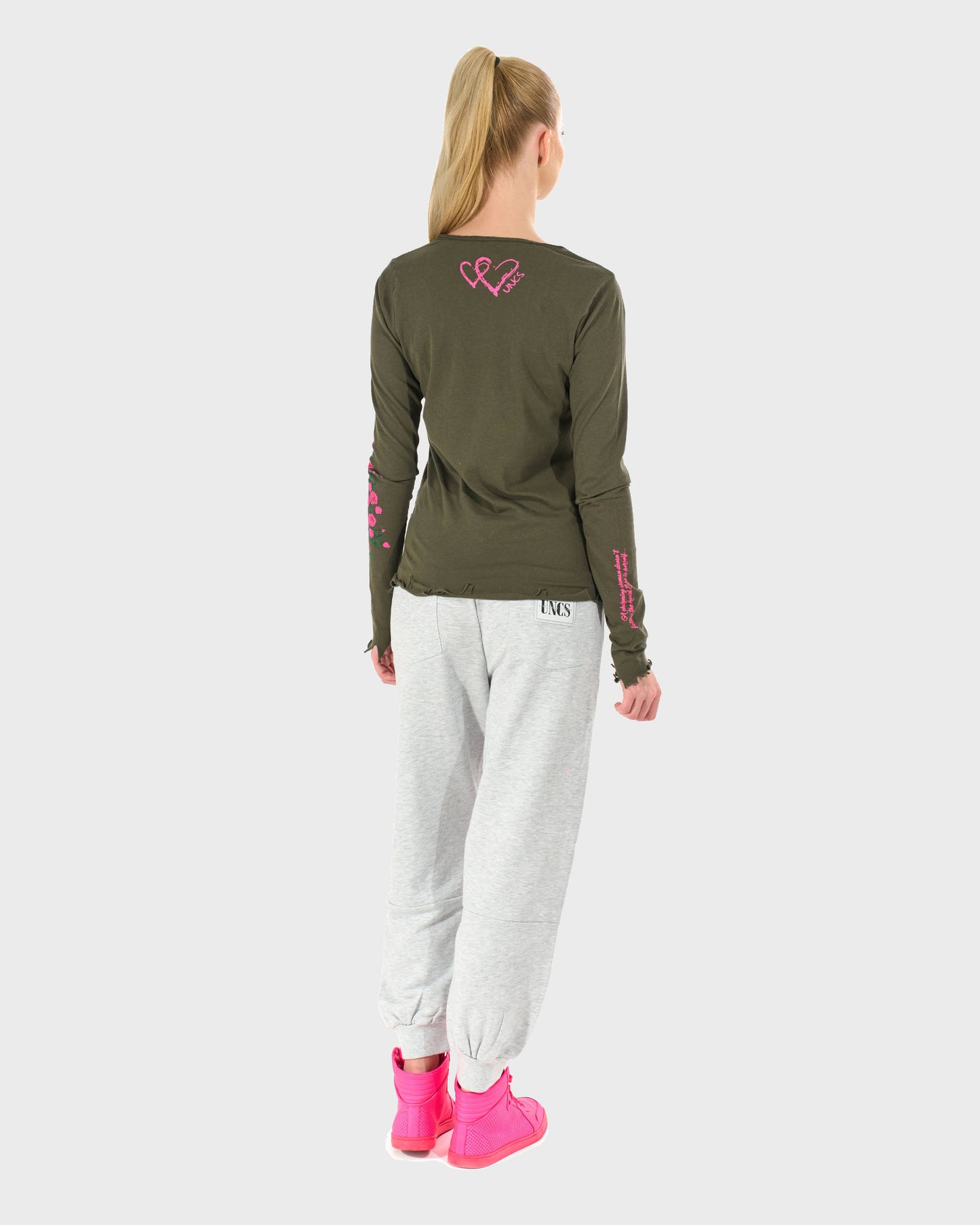 CLAUDIE LS KHAKI Women's T-shirt KHAKI
