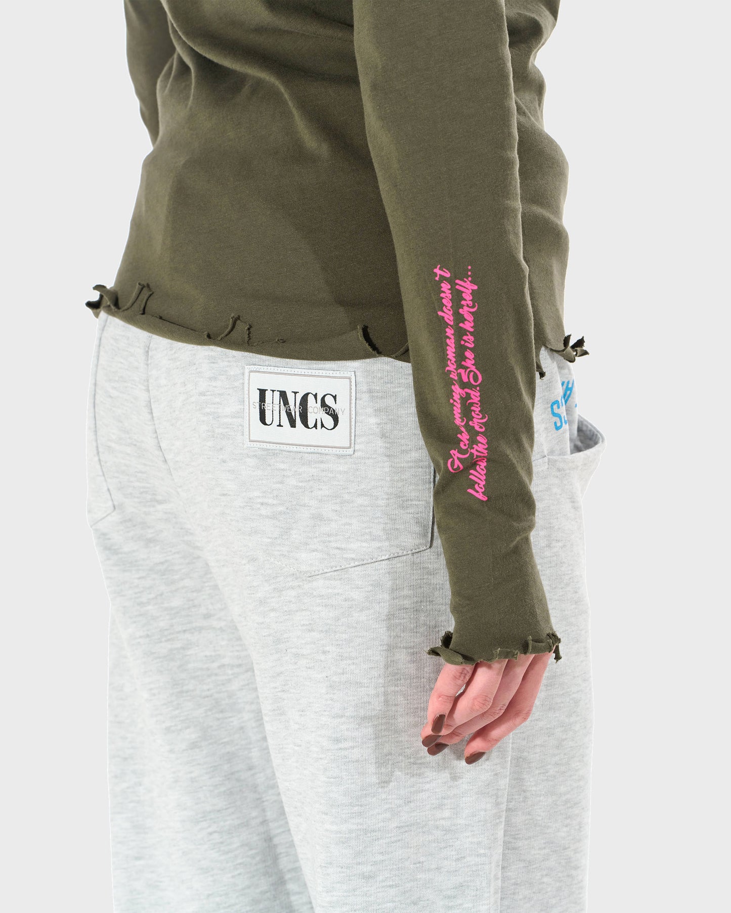 CLAUDIE LS KHAKI Women's T-shirt KHAKI