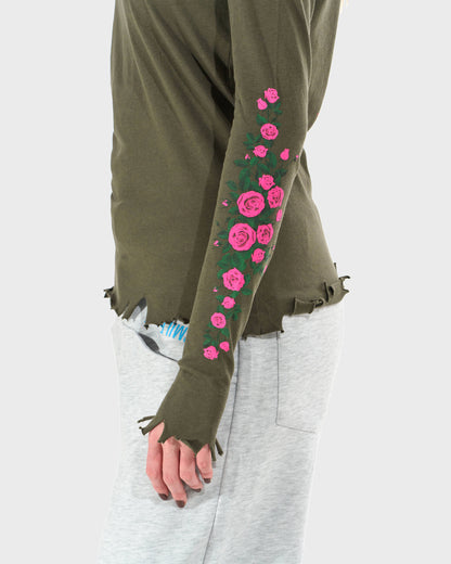 CLAUDIE LS KHAKI Women's T-shirt KHAKI