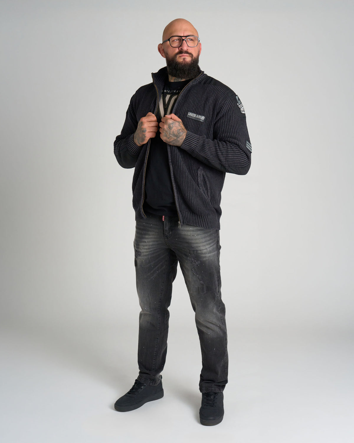 DENZEL Men's Pullover BLACK