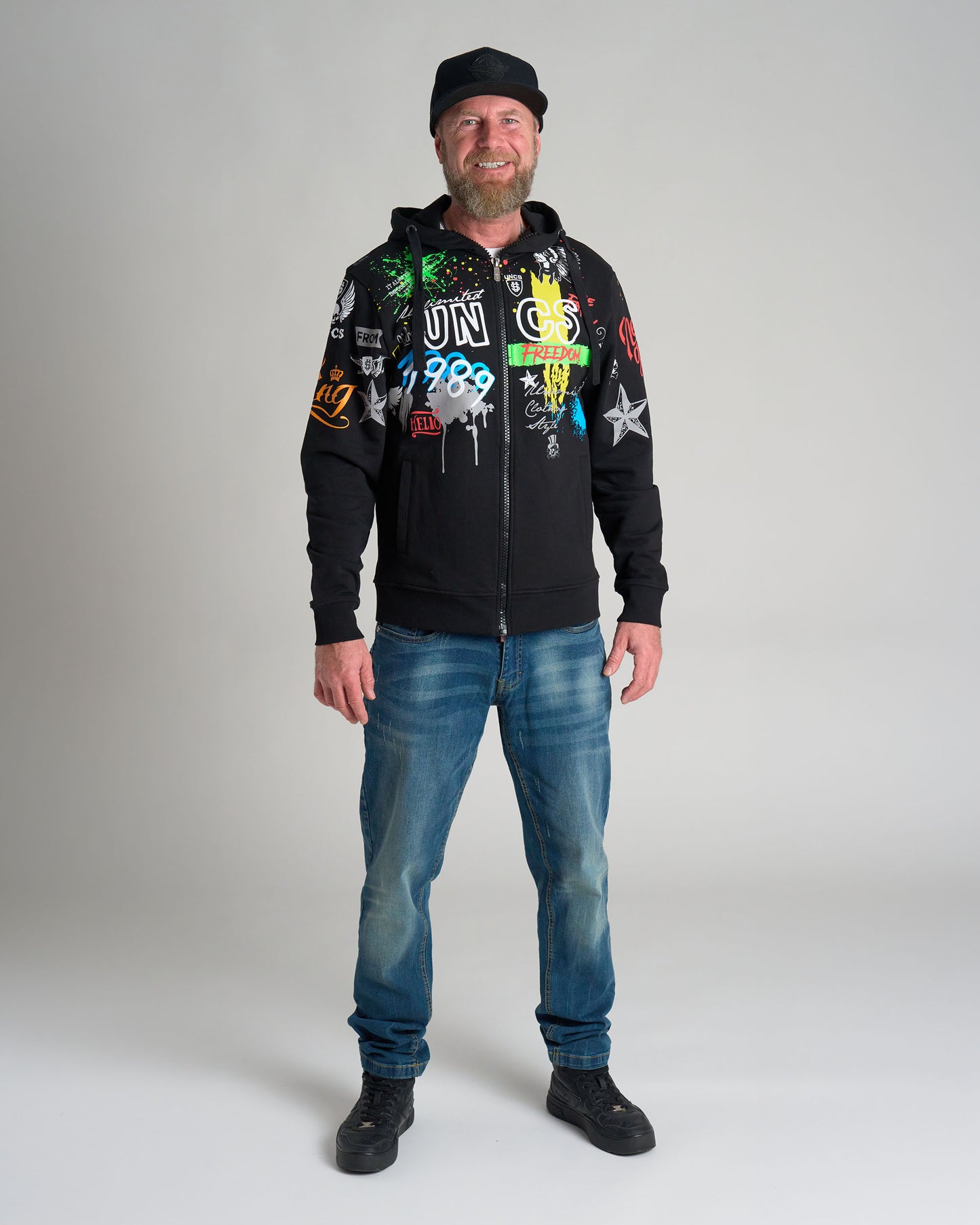 FREEDOM Men's Sweatshirt BLACK
