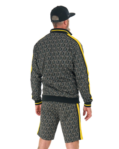 COLIN Men's Shorts BLACK/YELLOW