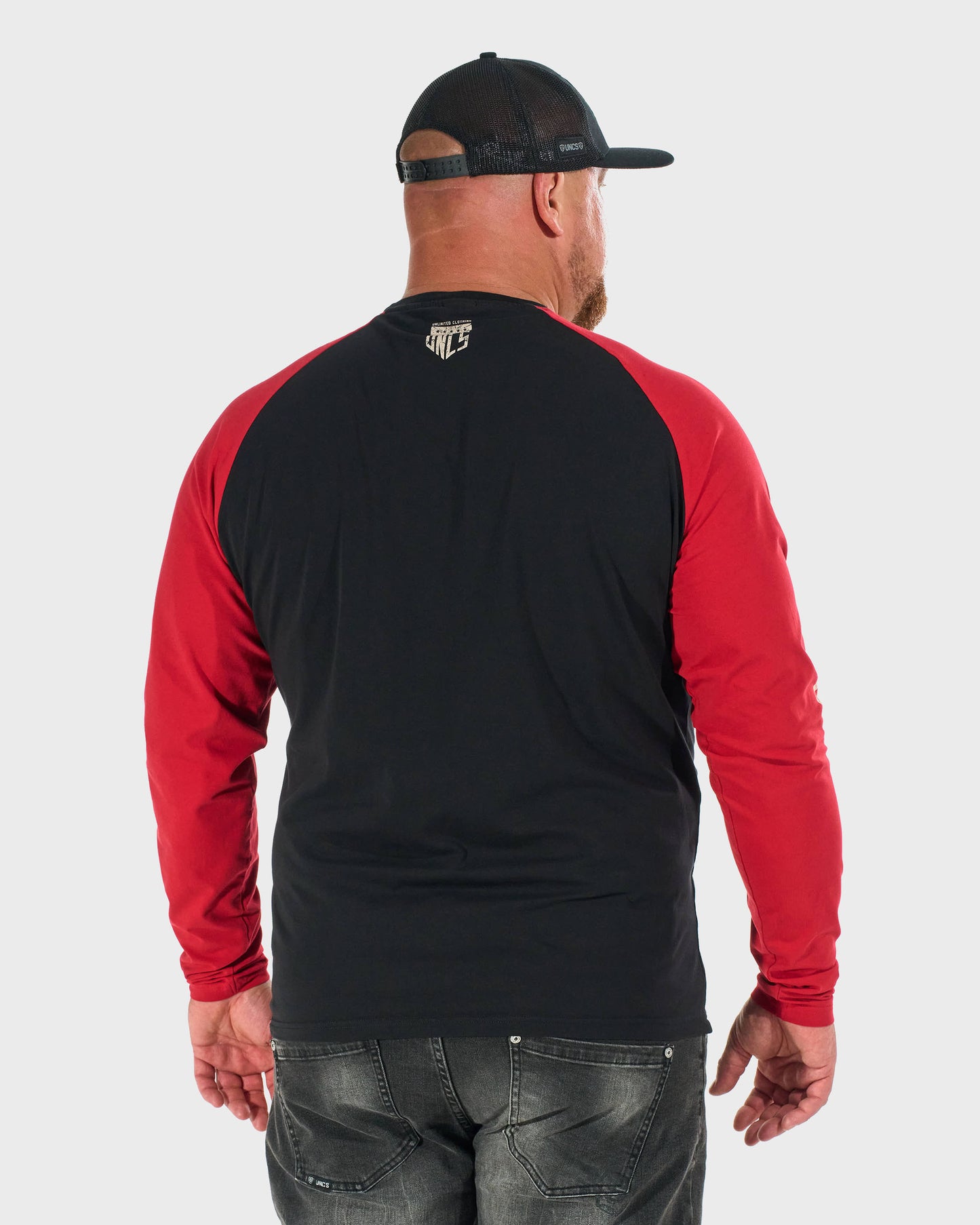 CONNOR I LS Men's T-Shirt BLACK/RED