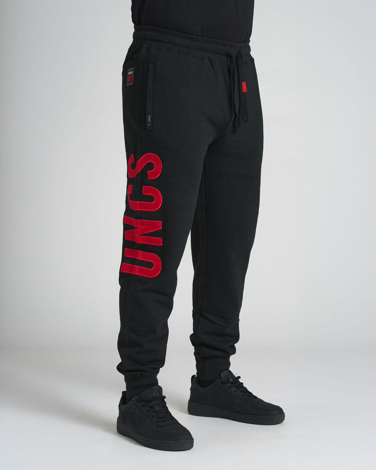 DEREK Men's Sweatpants BLACK/RED