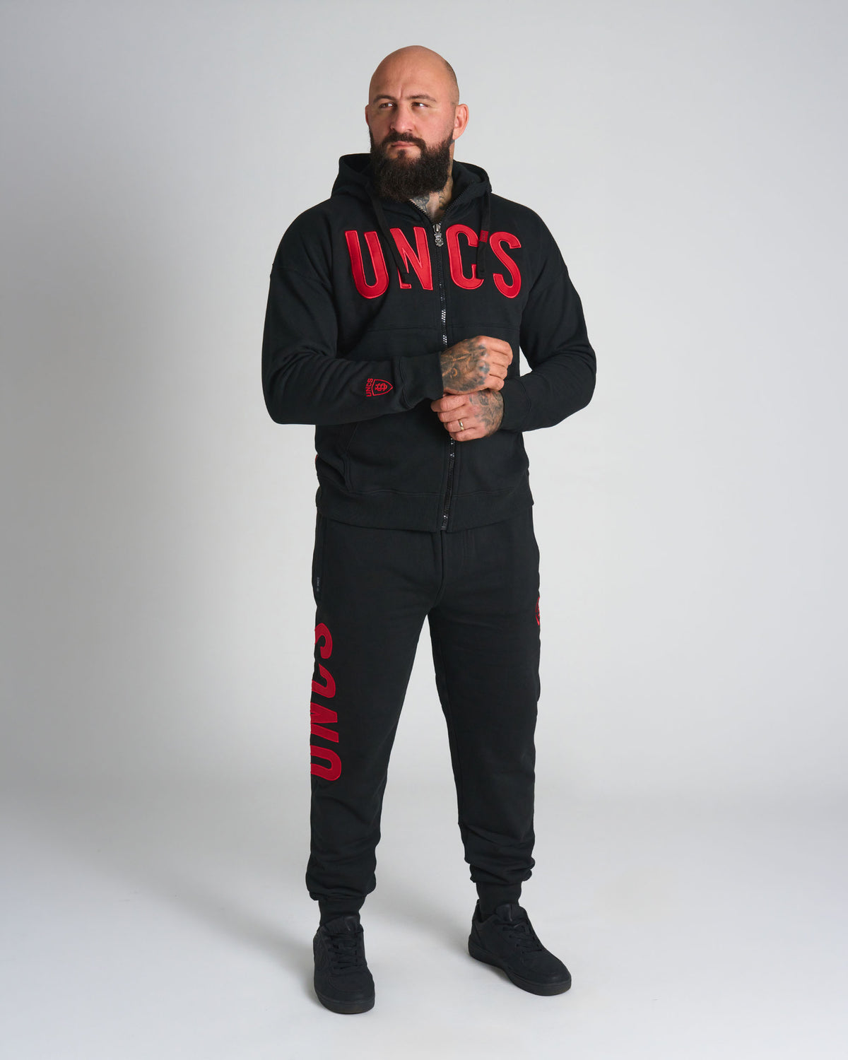 DEREK Men's Sweatpants BLACK/RED
