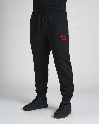 DEREK Men's Sweatpants BLACK/RED