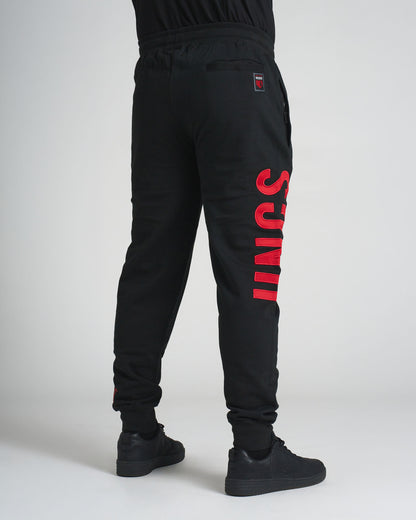 DEREK Men's Sweatpants BLACK/RED