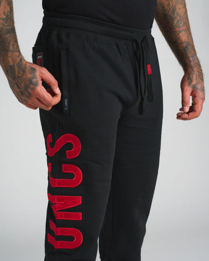 DEREK Men's Sweatpants BLACK/RED