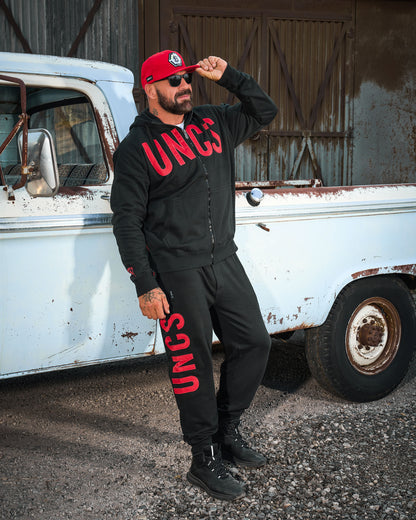 DEREK Men's Sweatpants BLACK/RED