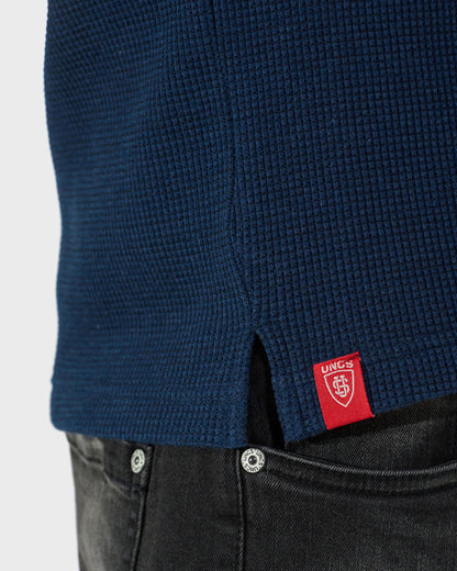 MARLOW III LS Men's T-Shirt NAVY BLUE