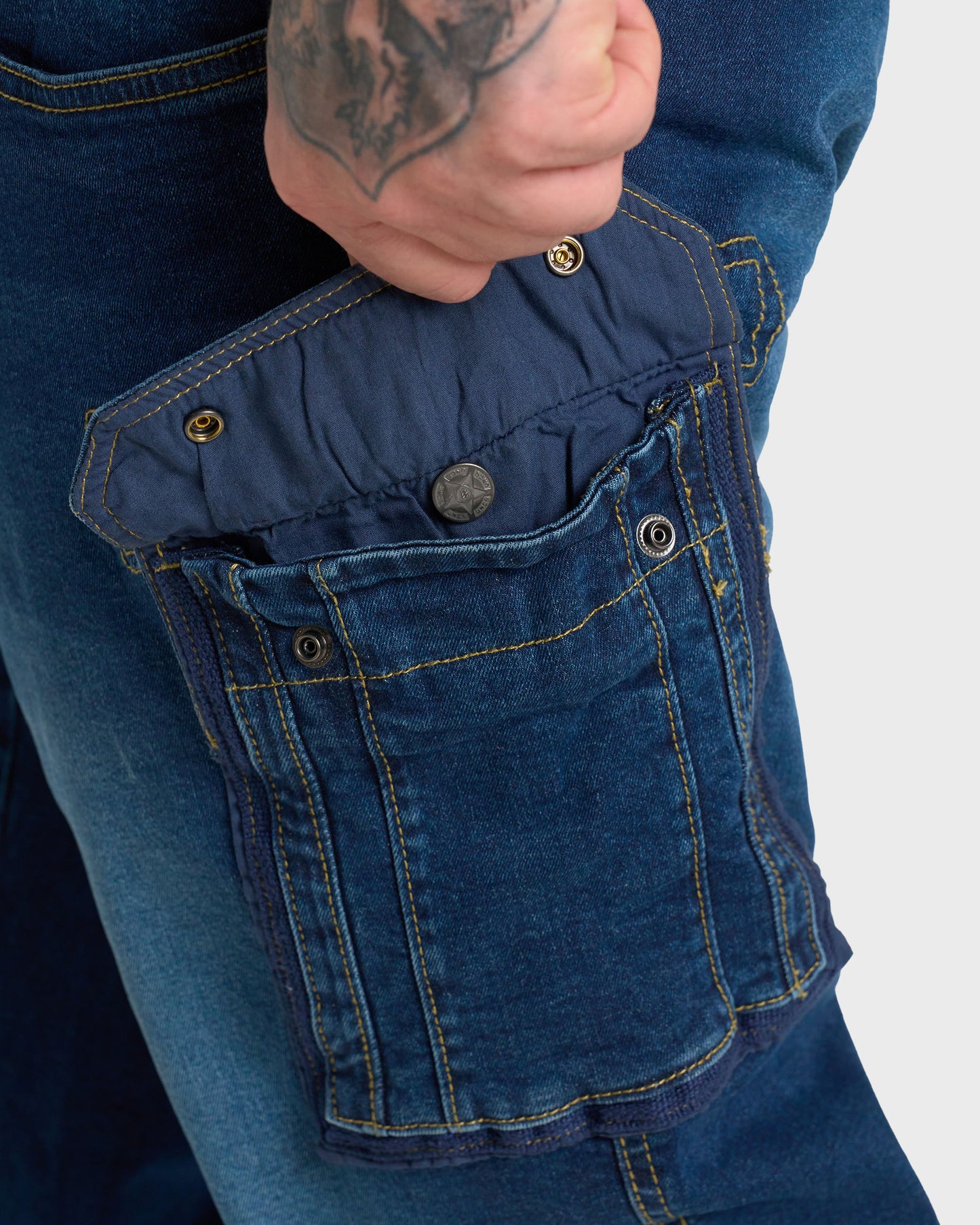 SCOTT II Men's Trousers DARK BLUE