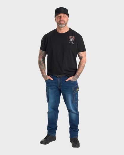 SCOTT II Men's Trousers DARK BLUE