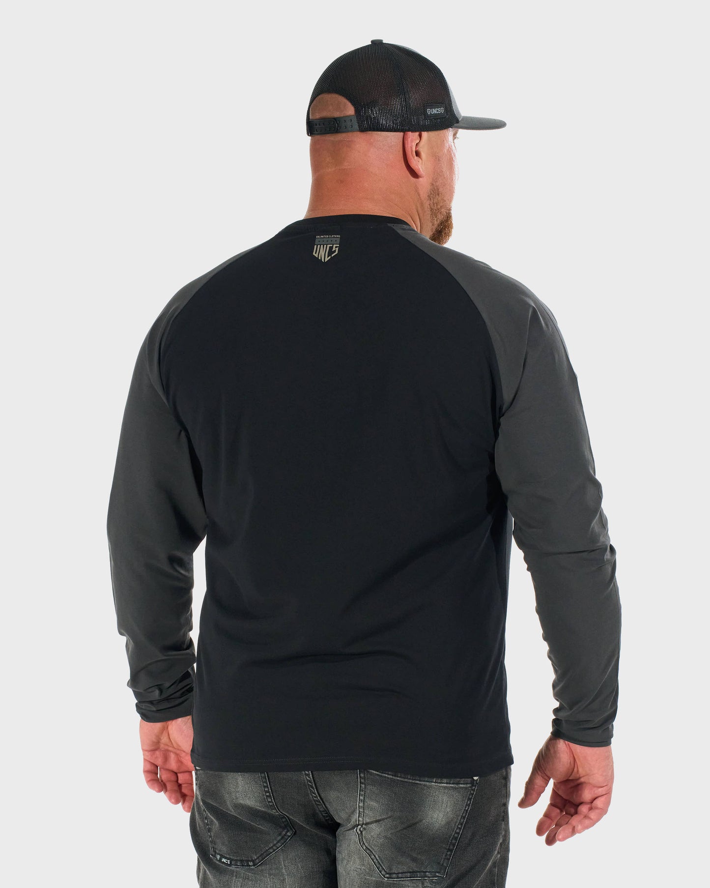 CONNOR II LS Men's T-Shirt BLACK/GREY